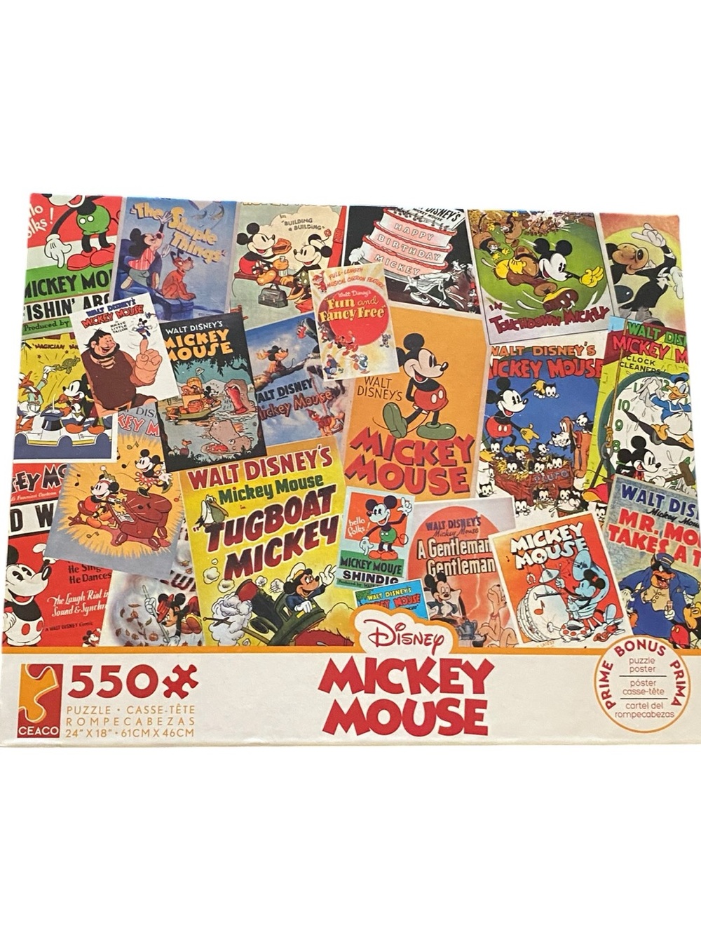 Ceaco Disney Mickey Mouse Vintage Collage Jigsaw Puzzle 550 piece